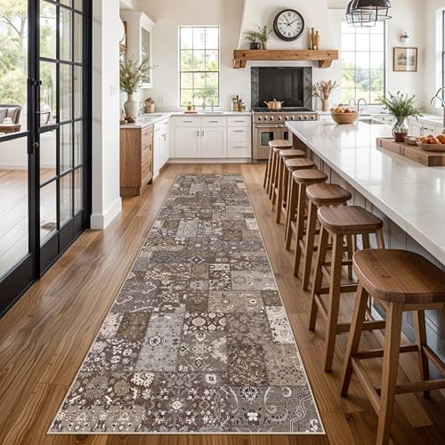 3x12 Washable Runner Rug: 12ft Runners for Hallways Non Slip Kitchen Rug - Image 4