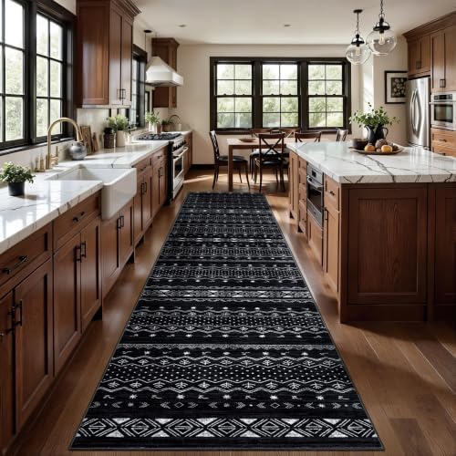 SERISSA 2'6"x8' Washable Non-Slip Boho Runner Rug for Hallway by SERISSAHomeDecorCollection