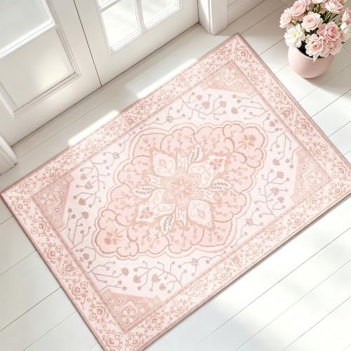 YARNSCAPE 2' x 3' Machine Washable Area Rug, Non-Slip Low-Pile Carpet by YARNSCAPE