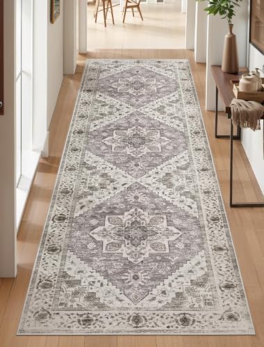 SERISSA 2'6"x8' Washable Non Slip Boho Runner Rug for Hallway，Earth Tone - Image 6