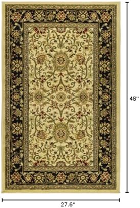 SAFAVIEH Lyndhurst Accent Rug 2'3"x4', Ivory & Black LNH212B - Image 2