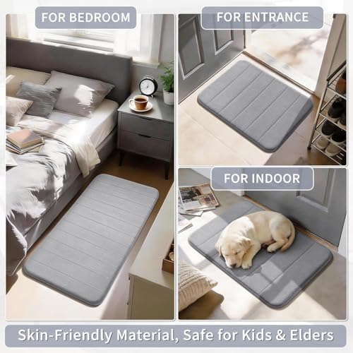 Yimobra 36"x24" + 31.5"x20" + 17"x24" Memory Foam Bath Mat Set 3 Pieces - Image 6