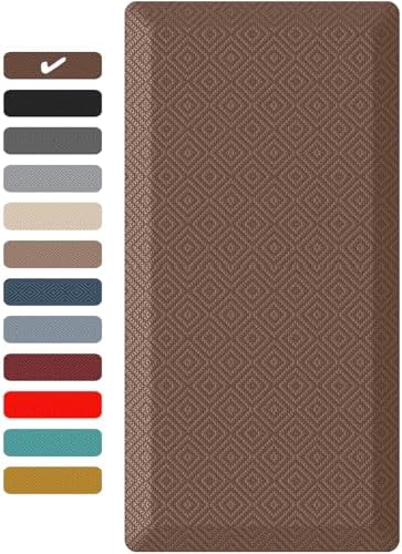 Ophanie Kitchen Mats for Floor, 3/4 Inch Thick, 24x70 Anti Fatigue Cushioned Mat,Kitchen Rugs,Waterproof,Comfort Ergonomic Standing Mat for Office,Home,Sink with 99+ Pairs of Anti-Slip Bottom Ridges by Ophanie