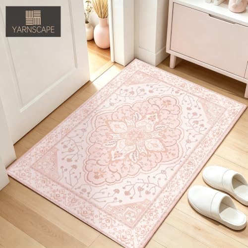 YARNSCAPE 2' x 3' Machine Washable Area Rug, Non-Slip Low-Pile Carpet - Image 3