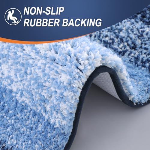 OLANLY Bathroom Runner Rug 44x24, Extra Soft Absorbent Microfiber Bath Rugs - Image 4