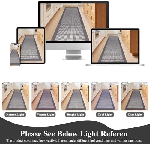 Ileading Runner Rug for Hallways 3'x14' Heavy-Duty Durable Entryway Floor Mat with Non Slip Rubber Backing Low-Pile High Traffic Carpet Machine Washable Accent Rugs for Kitchen, Living Room - Image 6