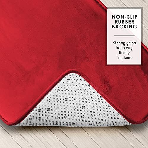 Clara Clark Bathroom Rugs, Velvet Memory Foam Bath Mat, Non-Slip Bath Rugs, Machine Wash, Dries Quickly, Ultra Soft Plush Bath Mats for Bathroom, - Image 4