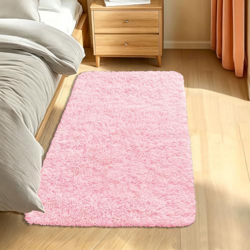 Smiry Area Rugs for Living Room Bedroom 2x5 ft, Fluffy Washable Carpet by Smiry