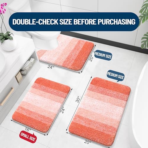OLANLY Bathroom Rugs Mat 36x24, Extra Soft Absorbent Microfiber Bath Rugs - Image 2