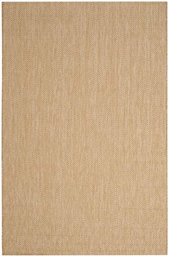 SAFAVIEH Courtyard Outdoor Area Rug 5'3"x7'7", Natural & Cream CY8022-03012 - Image 3