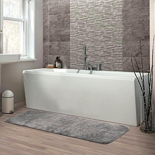 Garland Rug Traditional Nylon Washable Medium Gray 30" X 50" Bath Rug - Soft, Absorbent, and Stylish for Your Bathroom - Image 2
