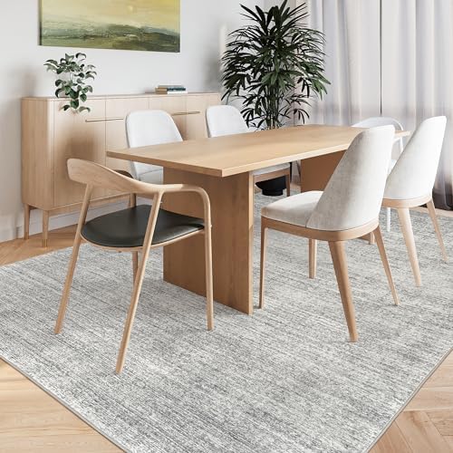 Valenrug 6x9 Area Rugs Non Slip, Large Washable Rugs for Living Room, Grey - Image 5