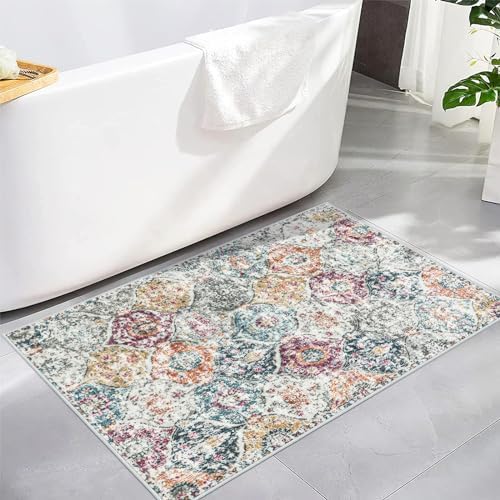 Lahome Moroccan Entryway Rug, 2x3 Kitchen Rugs Non Slip Washable - Image 5