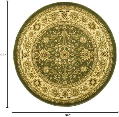 SAFAVIEH Lyndhurst Round Rug 8', Sage & Ivory LNH212C - Image 2