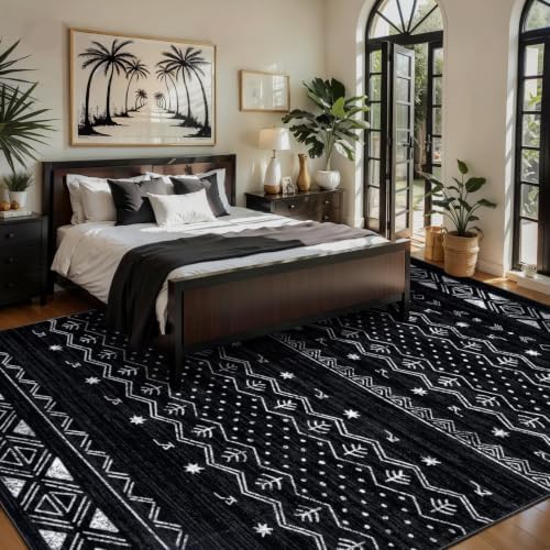 SERISSA 5x7 Washable Non-Slip Boho Area Rug for Living Room - Image 2