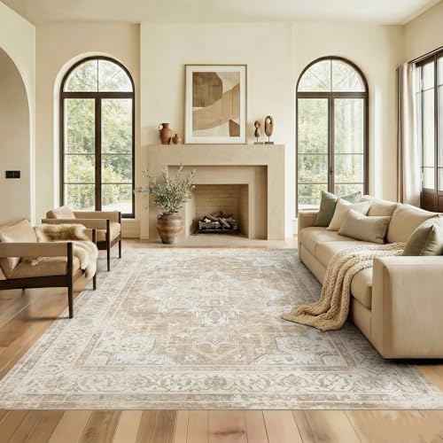 8x10 Area Rug Vintage Washable Rugs for Living Room Bedroom Nursery by Unknown