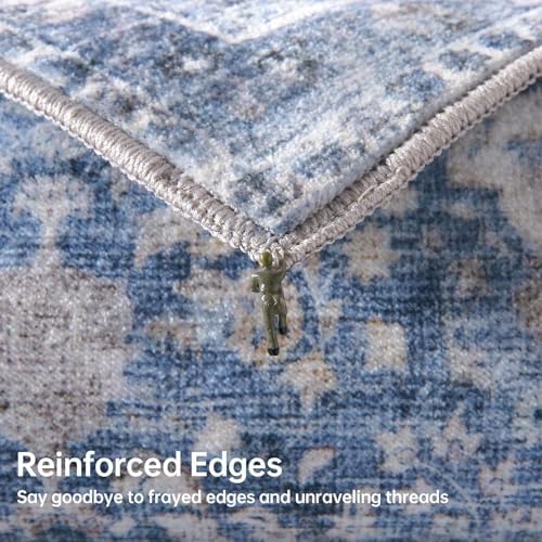 Sasttie 3x5 Area Rugs, Ultra-Soft Washable Rug for Living Room, Blue - Image 5