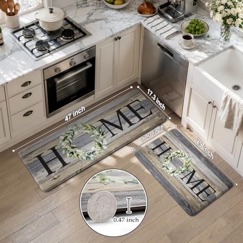KIMODE Kitchen Mats 2PCS Cushioned Anti Fatigue Kitchen Mats for Floor - Image 3
