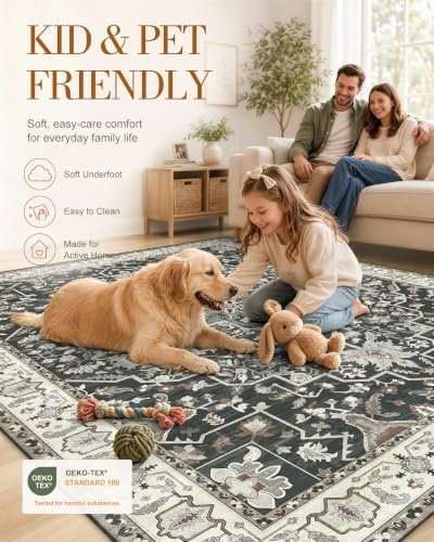 OLANLY 2x6 Washable Runner Rug, Soft Non Slip Carpet for Hallway Kitchen - Image 5
