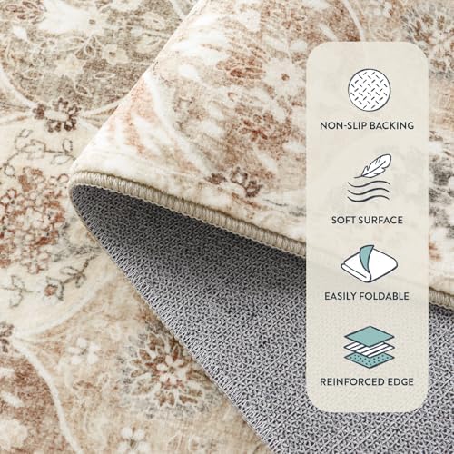 Lahome Moroccan Hallway Runner, 2x6 Kitchen Runner Rugs Non Skid Washable - Image 7