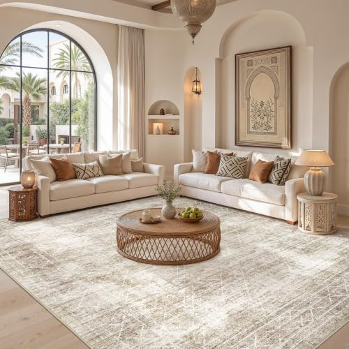 cotiled Boho 8x10 Area Rugs for Living Room: Large Moroccan Washable Rug - Image 2