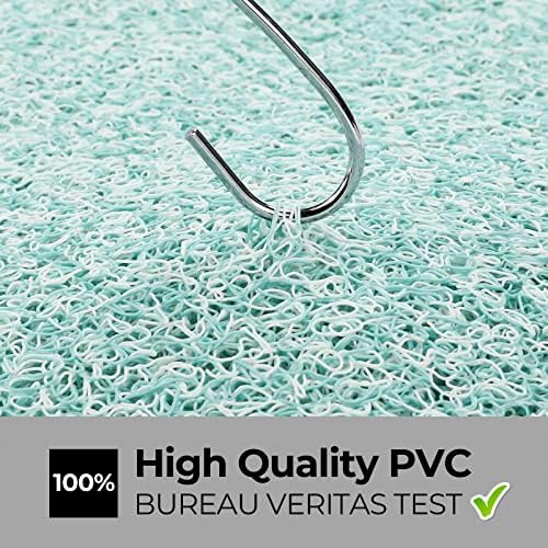 0.6" Extra Thick Non Slip Shower Mat, PVC Loofah Shower Mat with Drain, Quick Drying Bath Mat for Inside Shower, Bathtub Mats Foot Scrubber for Elderly, Bathroom, Kitchen, Wet Areas, 27x16 Inches - Image 4