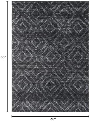 SAFAVIEH Adirondack Collection Accent Rug - 3' x 5', Dark Grey & Grey, Modern Distressed Design, Non-Shedding & Easy Care, Ideal for High Traffic Areas in Entryway, Living Room, Bedroom (ADR131F) - Image 2