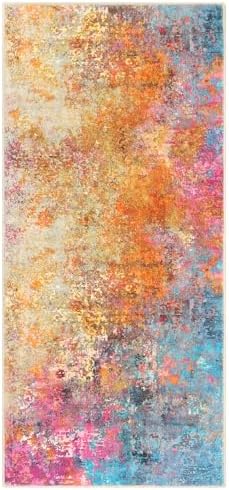 Lahome Kitchen Rugs, 2x4 Washable Rug with Soft Low-Pile for Entryway and Hallyway, Non-Slip&Small Carpet for Bathroom, Easy Clean Door-Friendly Mat, Kid&Pet Friendly Modern Decor 2x4 Galaxy - Image 7
