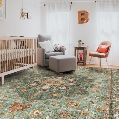 TOPRUUG Washable Oriental Area Rug: 9x12 Rugs for Living Room Non Slip Rug - Image 6