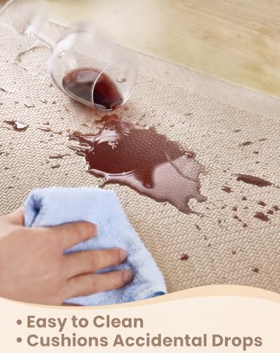 Ophanie Kitchen Mats for Floor,3/4 inch Thick,24x70 Anti Fatigue Cushioned Mat,Kitchen Rugs,Waterproof,Comfort Ergonomic Standing Mat for Office,Home,Sink with 99+ Pairs of Anti-Slip Bottom Ridges - Image 6