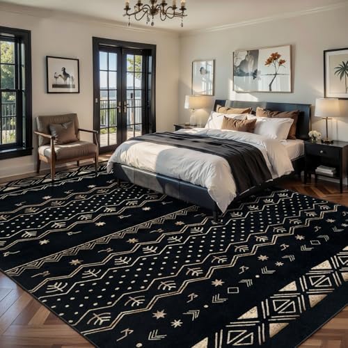SERISSA 8x10 Washable Non-Slip Boho Area Rug for Living Room - Image 2