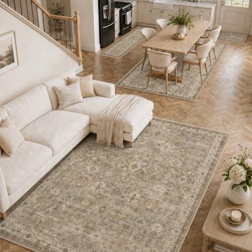 2x3 Area Rug Washable Vintage: Non Slip Throw Rugs for Entryway - Image 3