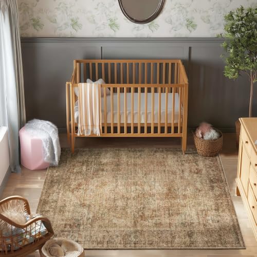 Machine Washable Rugs for Living Room: 5x7 Area Rugs for Bedroom - Image 3