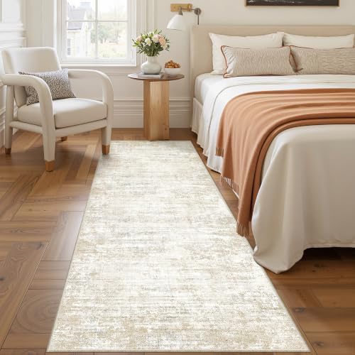 2'6 x 8' Runner Rug Non Slip,Washable Kitchen Rugs,Brown - Image 4