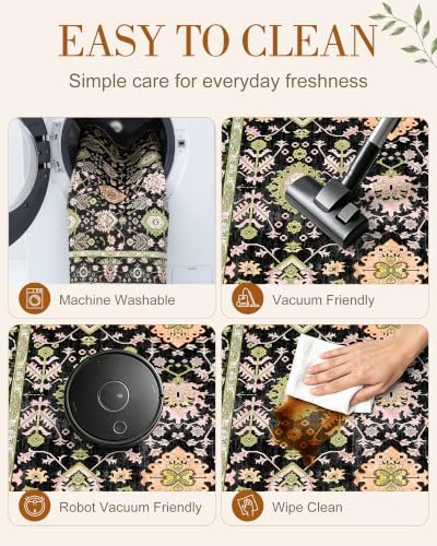 OLANLY 2x6 Washable Runner Rug, Soft Non Slip Carpet for Hallway Kitchen - Image 6