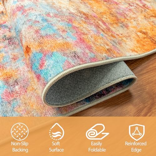 Aelenmu 5x7 Area Rugs for Living Room Washable Bedroom Dining Room Colorful - Image 4