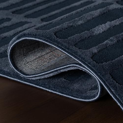 nuLOOM Kailani Blue Abstract Washable Area Rug, 8' x 10' - Image 6