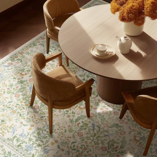 10x12 Area Rugs for Living Room: Washable Rug Stain Resistant Non Slip Low Pile Ultra Soft Faux Wool Lightweight Large Rugs for Bedroom Dining Room Under Table Rug Nursery Farmhouse Home Office Indoor - Image 5