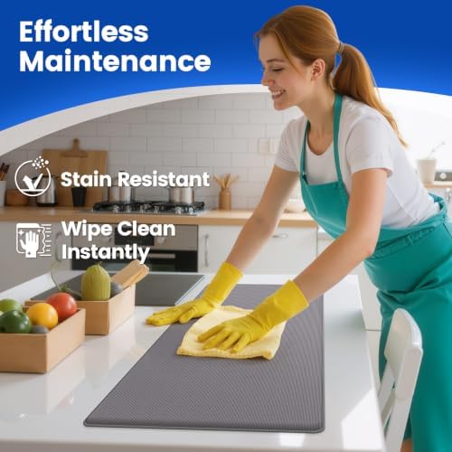KitchenClouds Kitchen Mats for Floor,3PCS Cushioned Soft Kitchen Rugs - Image 6
