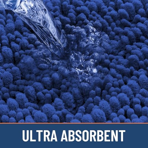 Smiry Bathroom Rugs 48X32, Extra Soft Rubber Backing Chenille Bath Mats - Image 5