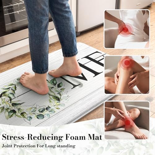 KIMODE Kitchen Mats for Floor Anti-Fatigue Cushioned Comfort Standing Mat - Image 2