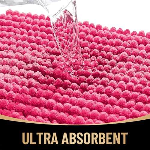 OLANLY Thick Chenille Bathroom Runner Rugs Mats 44x24, Hot Pink - Image 3