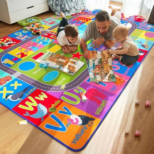 HOMORE Kids Rug, 6x9 Kids Educational Area Rugs for Classroom Playroom by Homore