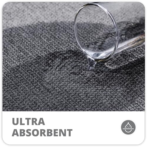 Bosap Bath Mat,Ultra Thin Bathroom Runner Rugs,Large Bath Mats for Bathroom,Quick Dry,Non-Slip,Machine Washable,Low Pile,Bath Rug,Shower Outside,Sink,Home Decor Accessories.Dark Grey,2'x6'(24x72inch) - Image 3