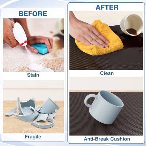 StepRite Kitchen Mats for Floor, 2-Piece Anti-Fatigue Rugs, Chocolate - Image 4
