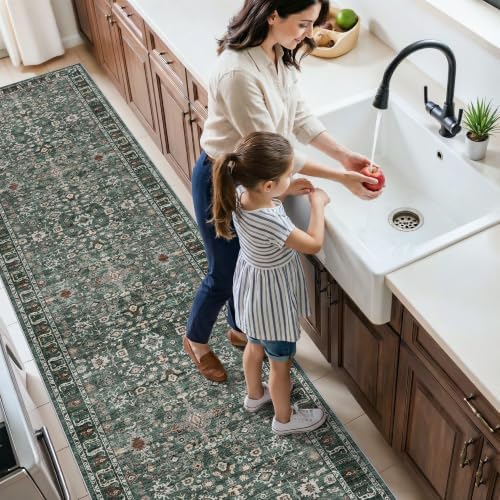 Washable Hallway Runner Rug 2x10: Non Slip Runner Rugs with Rubber Backing - Image 2
