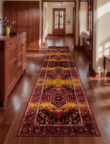 SERISSA 2'6"x12' Washable Non Slip Boho Runner Rug for Hallway by SERISSAHomeDecorCollection