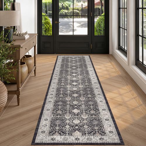 HY HAOYUNLAI 2.6x10 Washable Hallway Runner Rug Non Slip Kitchen Floor Mat by HYHAOYUNLAI