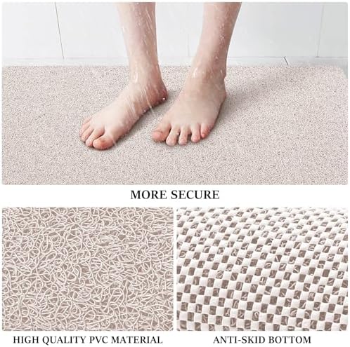 LuxStep Shower Mat Bathtub Mat,Non-Slip Bath Mat with Drain, Quick Drying - Image 4