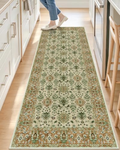 OLANLY 2x6 Washable Runner Rug, Soft Non Slip Carpet for Hallway Kitchen by OLANLY